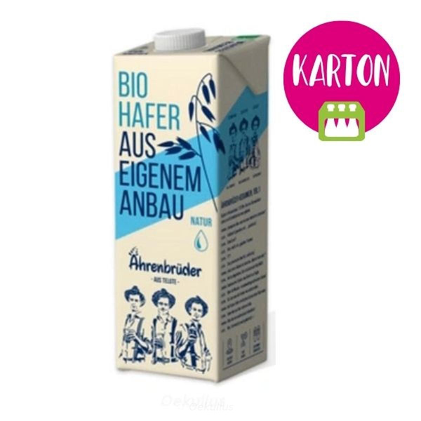 Produktfoto zu Ährenbrüder Hafer Drink natur KARTON (12x1l)
