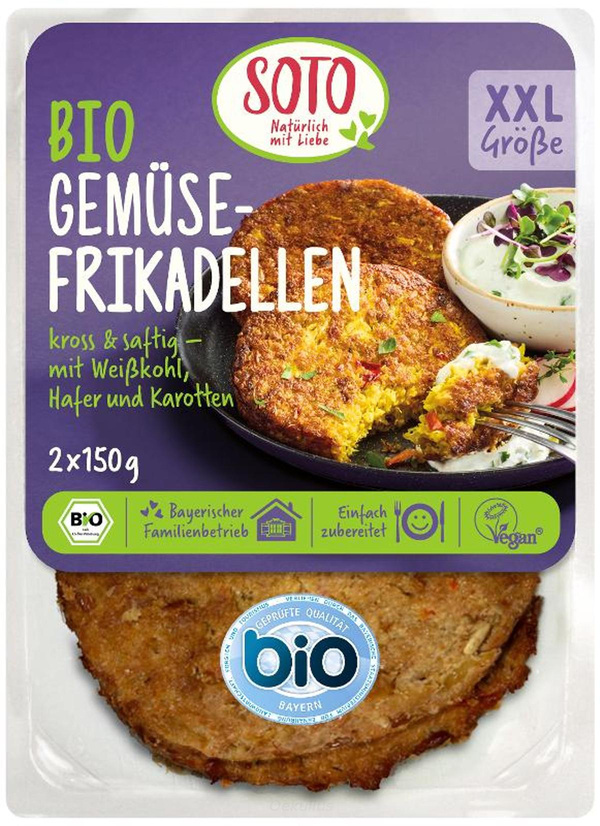 Produktfoto zu Gemüsefrikadellen XXL 2er