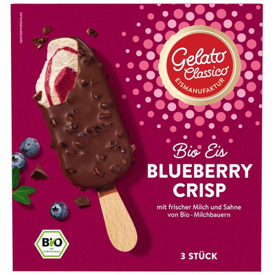 Produktfoto zu Stieleis Blueberry Crisp Box 3 Stk.
