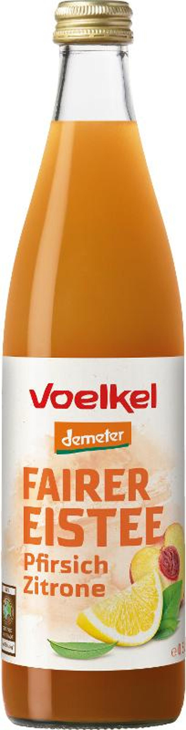 Produktfoto zu Eistee mit Pfirsich und Zitrone (0,5l)