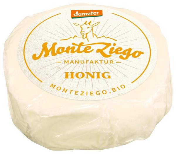 Produktfoto zu Ziegen Frischkäsetaler Honig 60 g