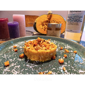 Kürbisrisotto mit Haselnuss