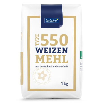 Produktfoto zu Weizenmehl Typ 550 (8x1kg)