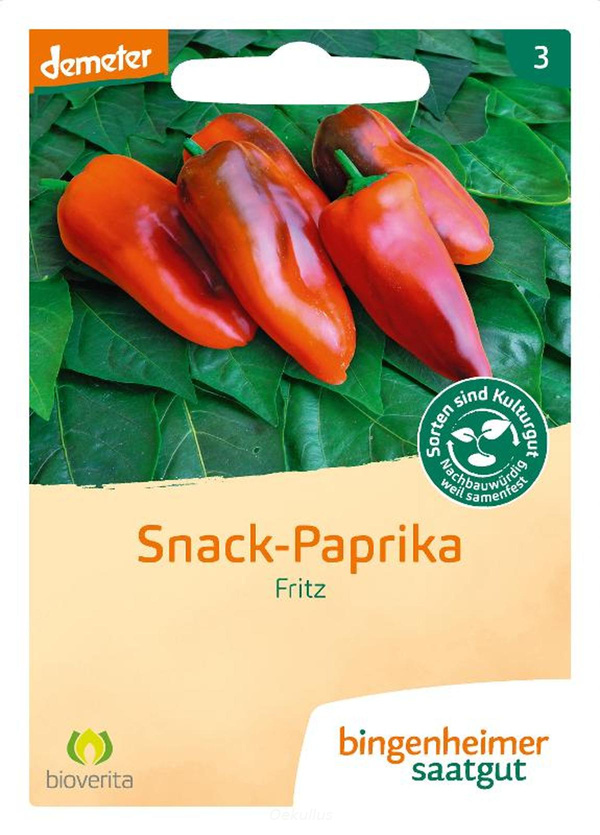 Produktfoto zu Snackpaprika "Fritz" (Saatgut)