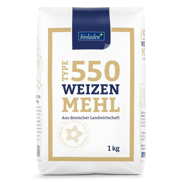 Produktfoto zu Weizenmehl Typ 550 (8x1kg)