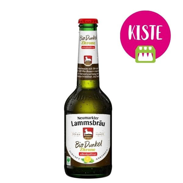 Produktfoto zu Lammsbräu Dunkel & Zitrone KISTE (10 x 0,33l)