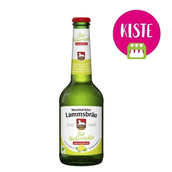 Produktfoto zu Lammsbräu NaturRadler alkoholfrei KISTE (10 x 0,33l)