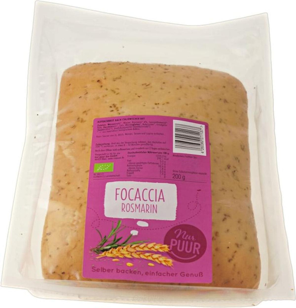 Produktfoto zu Focaccia Rosmarin