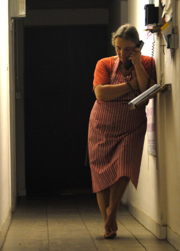 Gudrun am Telefon