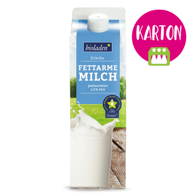 Produktfoto zu KARTON Frische fettarme Milch (10x1L)