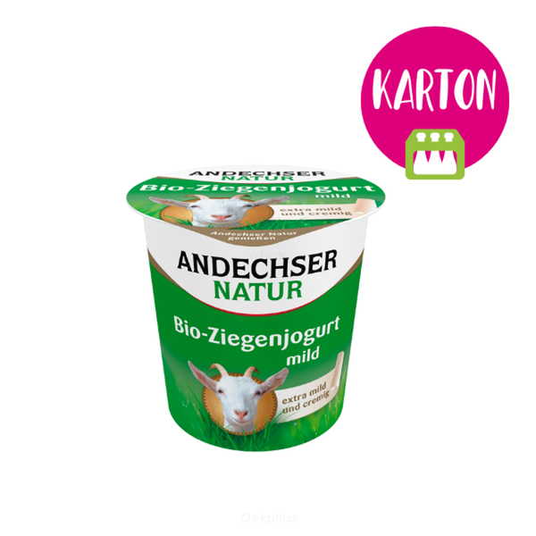 Produktfoto zu Ziegenjoghurt natur KARTON (10x125g)