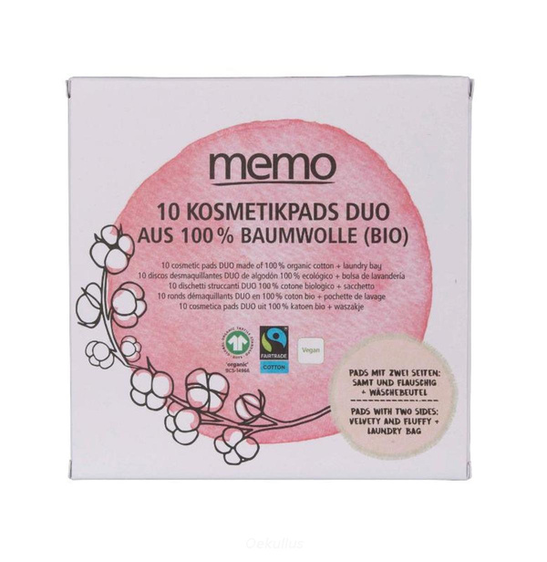 Produktfoto zu Baumwoll-Kosmetik Pads (10 Stk.)