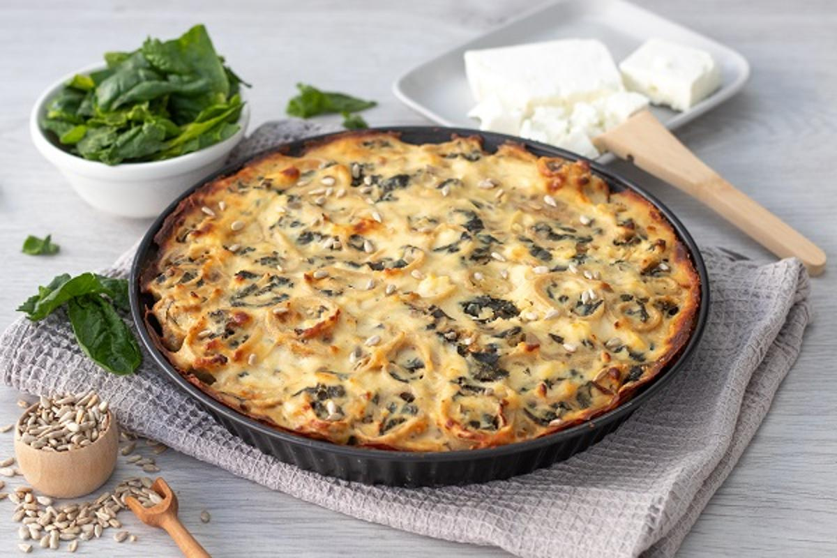 Rezept: Spinat-Pfannkuchen-Auflauf (4 Portionen)