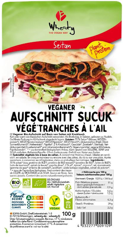 Produktfoto zu Veganer Aufschnitt Sucuk