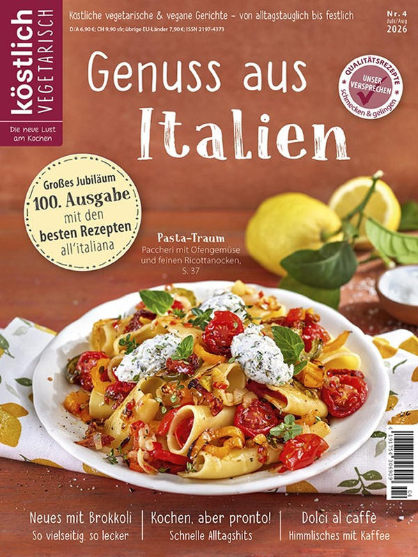 Produktfoto zu Kochzeitschrift köstlich vegetarisch