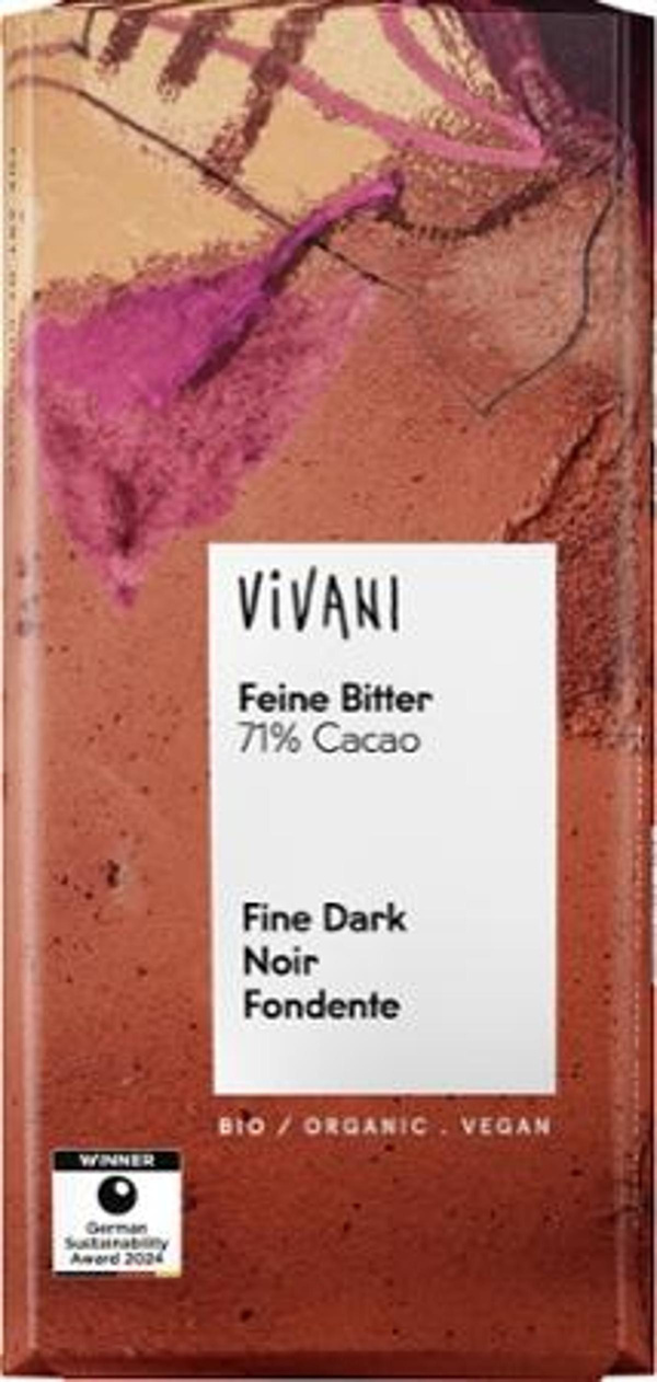 Produktfoto zu Feine Bitter Schokolade 71%