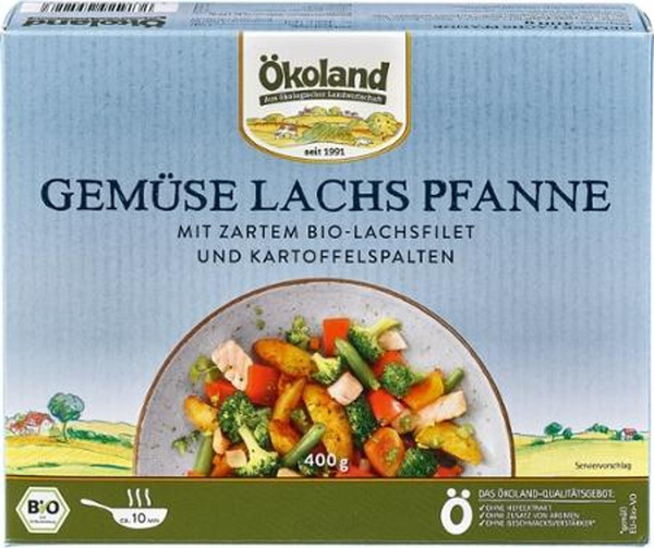 Produktfoto zu Gemüse Lachs Pfanne