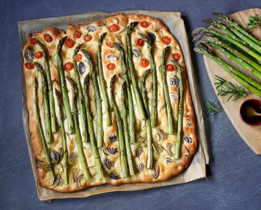 Spargel Focacchia
