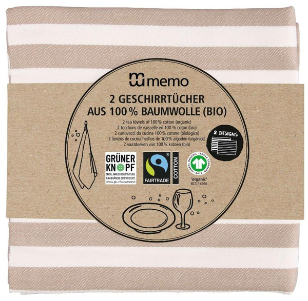 Produktfoto zu Geschirrtücher Baumwolle (2 Stück)