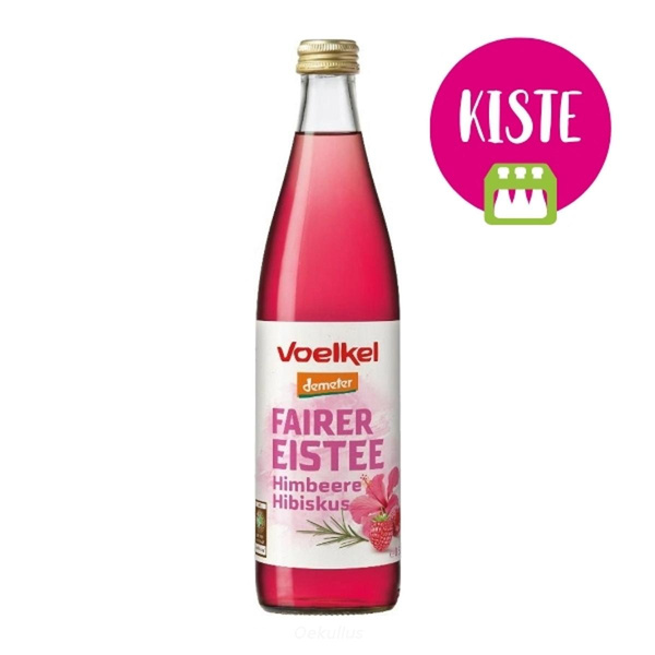 Produktfoto zu Eistee Himbeere Hibiskus KISTE (10 x 0,5l)