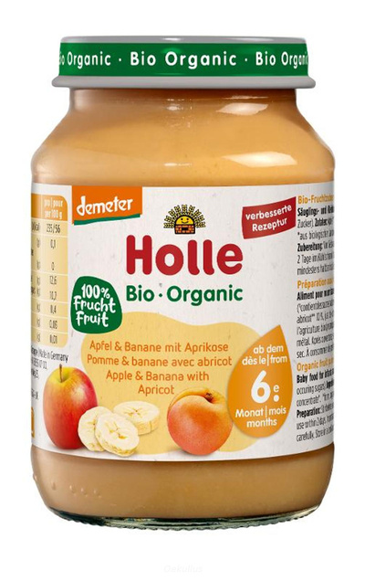 Produktfoto zu Apfel Banane Aprikose Babykost - 6 x 190g