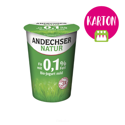 Produktfoto zu KARTON Naturjoghurt Fit - 0,1% Fett  (6x500g)