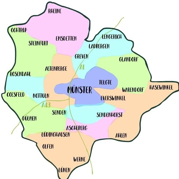 Liefergebiet Karte Ökullus