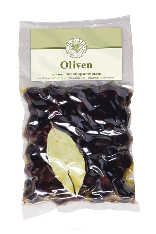 Produktfoto zu Schwarze marokkanische Oliven (m. Stein)