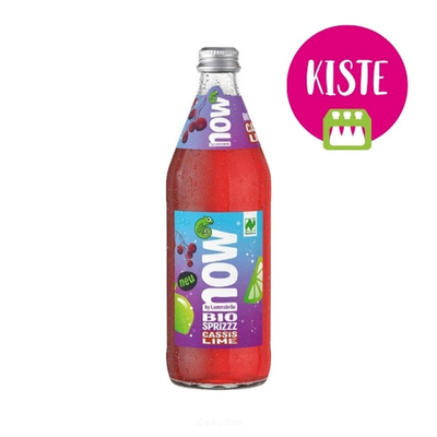 Produktfoto zu now Cassis-Lime KISTE (10x0,5l)