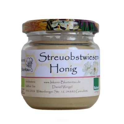 Produktfoto zu Streuobstwiesenhonig 250g