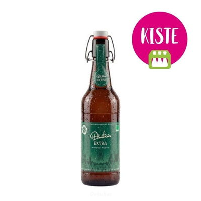 Produktfoto zu Pinkus Extra Bügelflasche KISTE (16 x 0,5l)