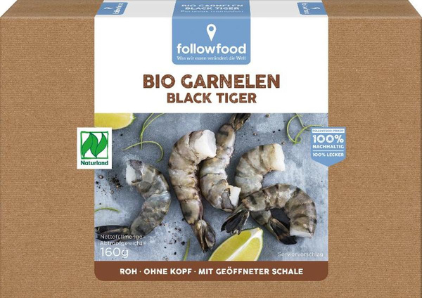 Produktfoto zu Black Tiger Garnelen (160g)