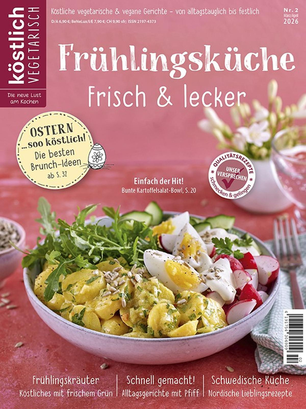 Produktfoto zu Kochzeitschrift köstlich vegetarisch
