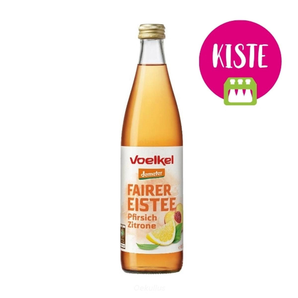 Produktfoto zu Eistee Pfirsich Zitrone KISTE (10 x 0,5l)