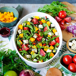 Sommerlicher Linsensalat