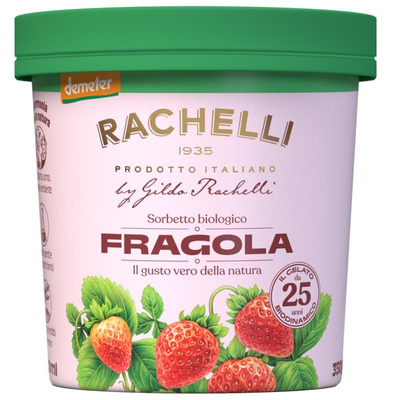 Produktfoto zu Erdbeersorbet Eis (500 ml)
