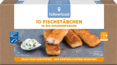 Produktfoto zu Fischstäbchen in Bio-Panade (10 St.)