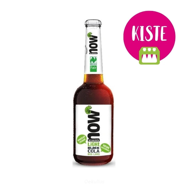 Produktfoto zu now Black Cola LIGHT KISTE (10 x 0,33l)