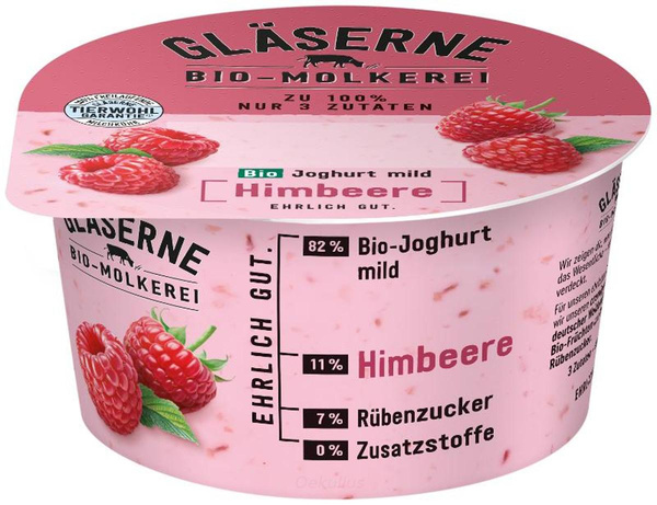 Produktfoto zu Joghurt PUR Himbeere