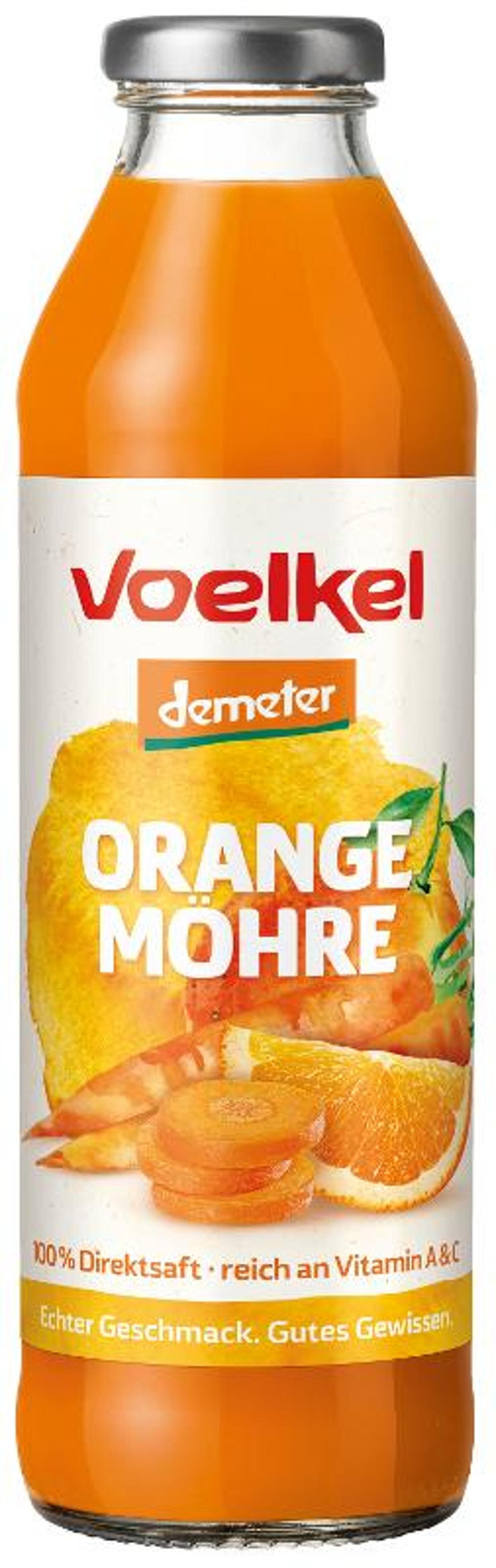 Produktfoto zu Orangen Möhrensaft KISTE (8x0,5l)