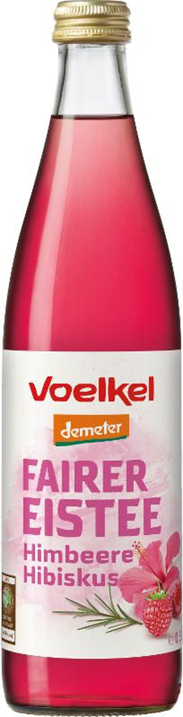 Produktfoto zu Eistee mit Himbeere Hibiskus (0,5l)