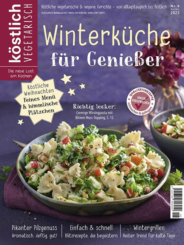 Produktfoto zu Kochzeitschrift köstlich vegetarisch