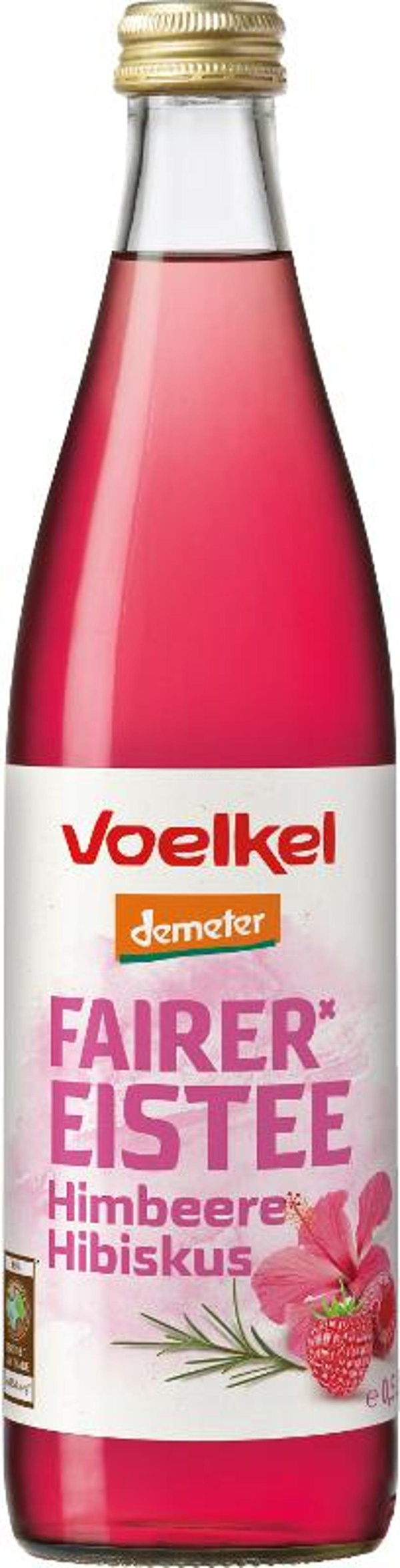 Produktfoto zu Eistee mit Himbeere Hibiskus (0,5l)