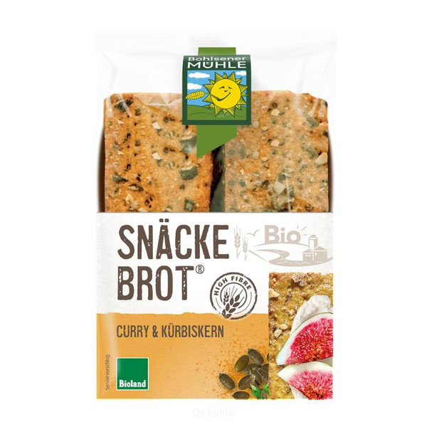 Produktfoto zu Snäckebrot Curry & Kürbiskerne