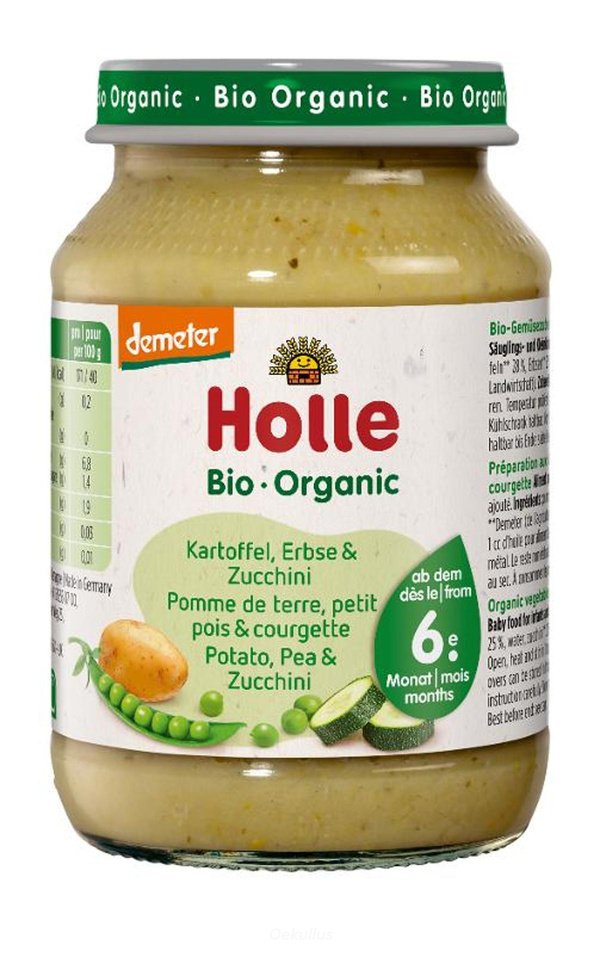 Produktfoto zu Kartoffel Erbse Zucchini Babykost - 6 x 190g