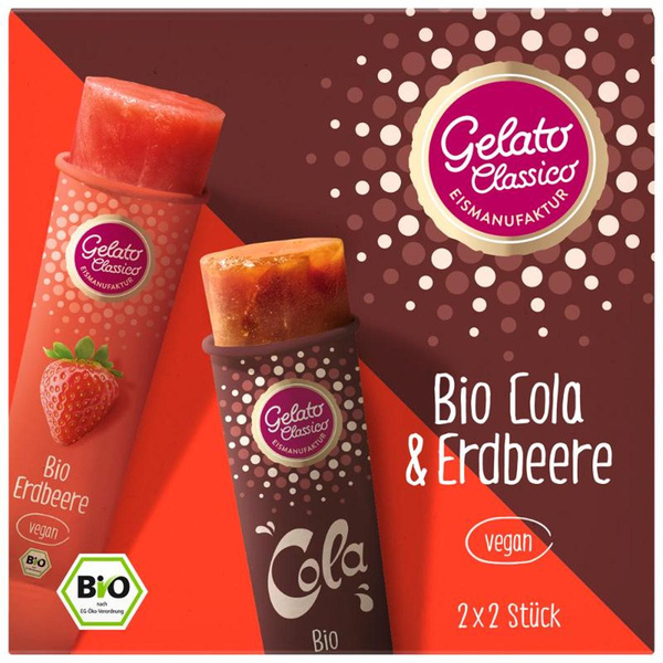 Produktfoto zu Wassereis Cola  Erdbeere Box (4 St.)