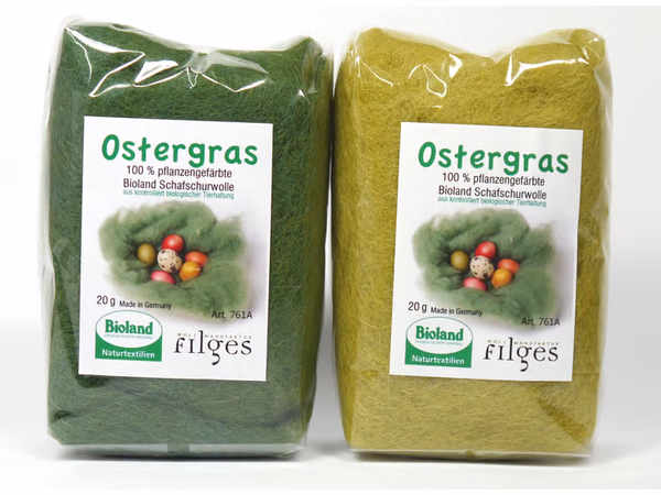 Produktfoto zu Ostergras pflanzengefärbt