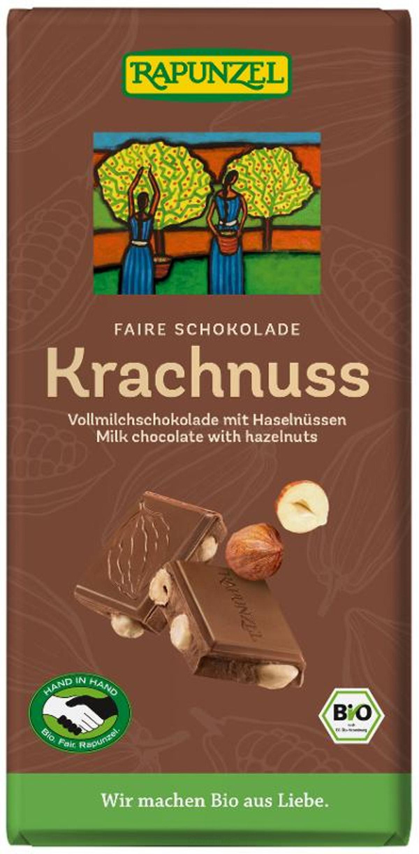 Produktfoto zu Vollmilch Schokolade Krachnuss