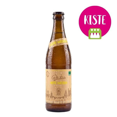 Produktfoto zu Pinkus Hefe-Weizen KISTE (8 x 0,5l)