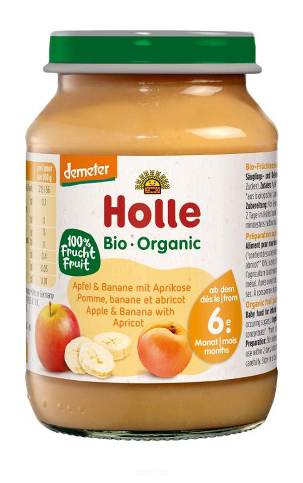Produktfoto zu Apfel Banane Aprikose Babykost - 6 x 190g